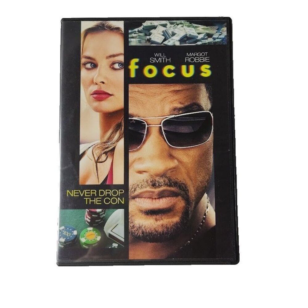 Focus DVD 2015 Movie Will Smith Margot Robbie R Action Romance